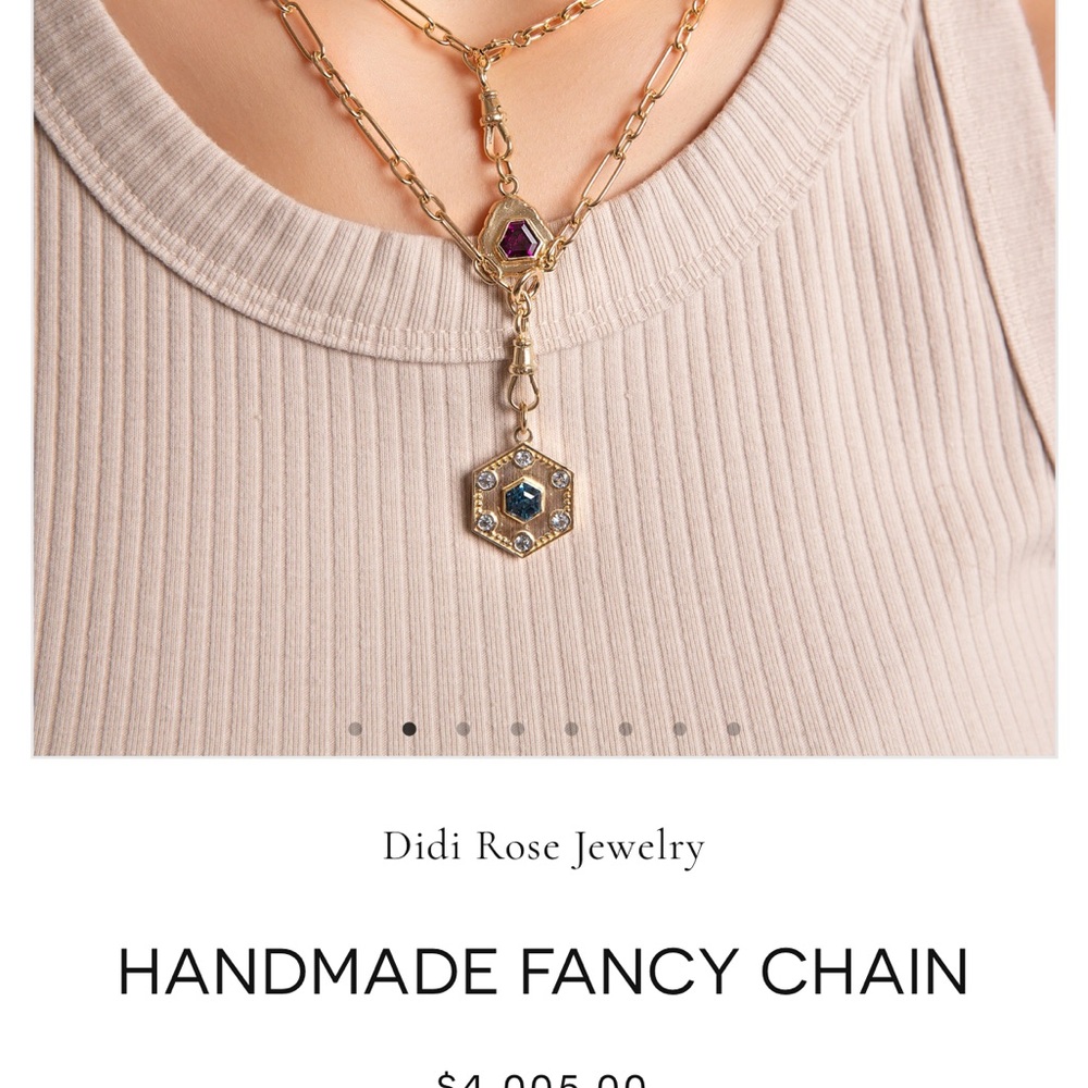 Didi rose jewelry 14k fancy chain 19”